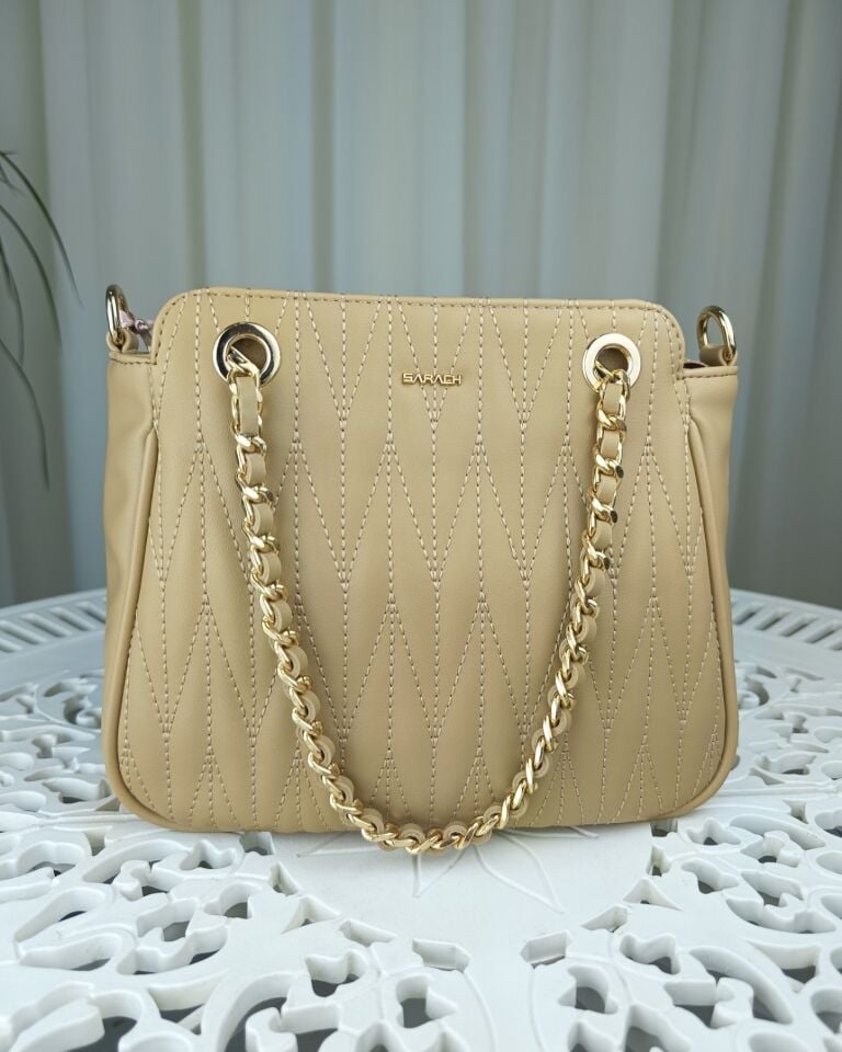 SARACH Kadın El ve Omuz Çantası - Nude