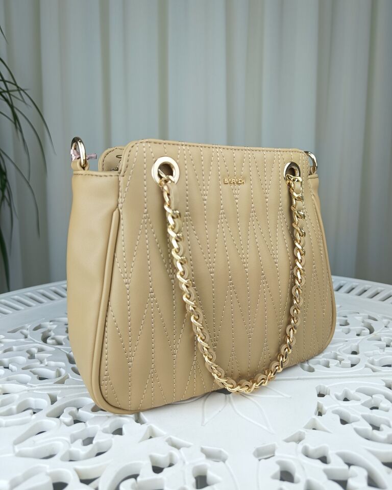 SARACH Kadın El ve Omuz Çantası - Nude