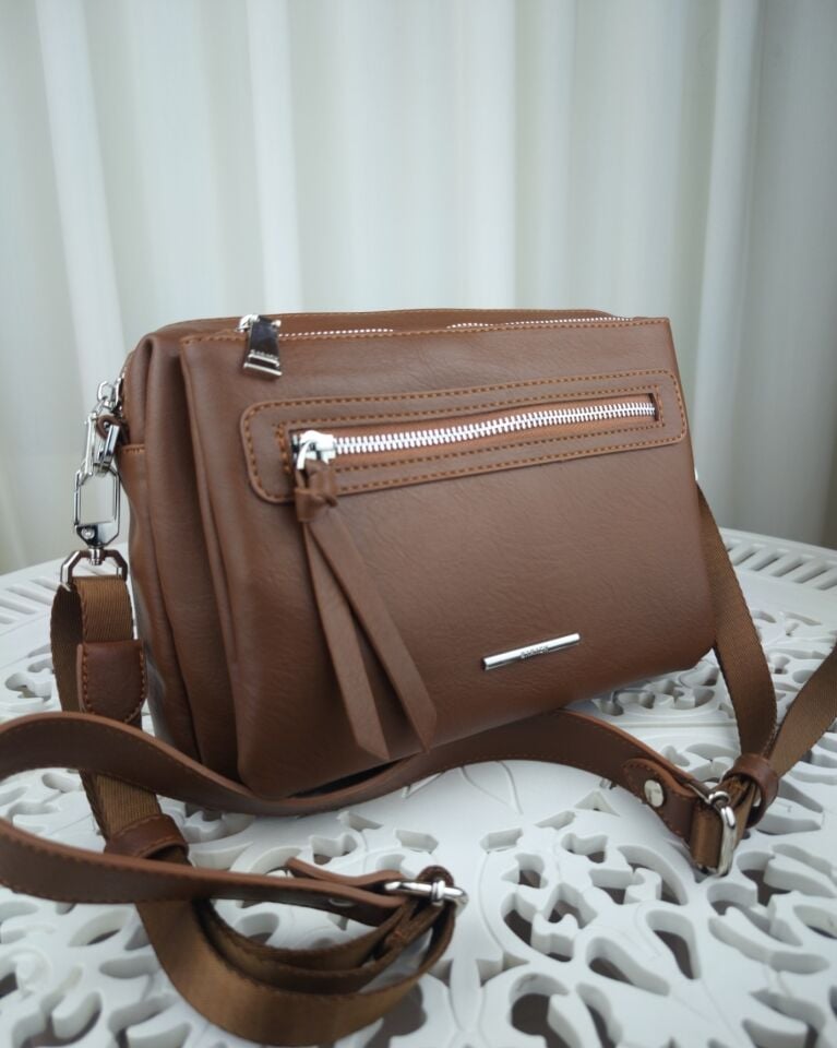 SARACH Kadın Omuz Çantası - Taba