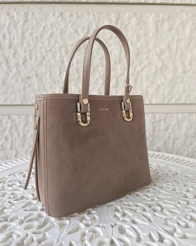 SARACH Kadın El ve Omuz Çantası - Vizon