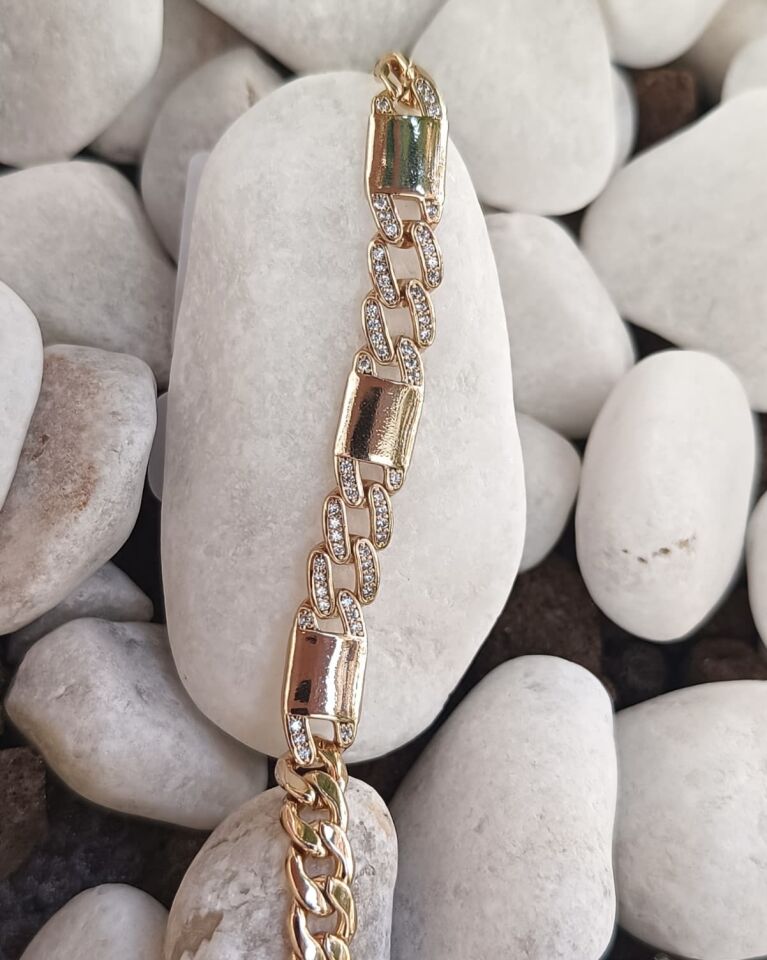 Xuping Kilit Detaylı Zincir Bileklik