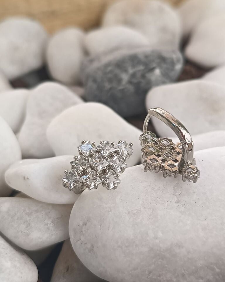 Xuping Kristal Mozaik Küpe