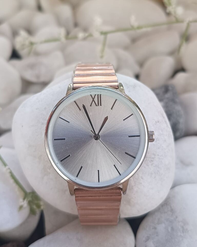 Minimal Rose Kadın Kol Saati – Metal Kordonlu