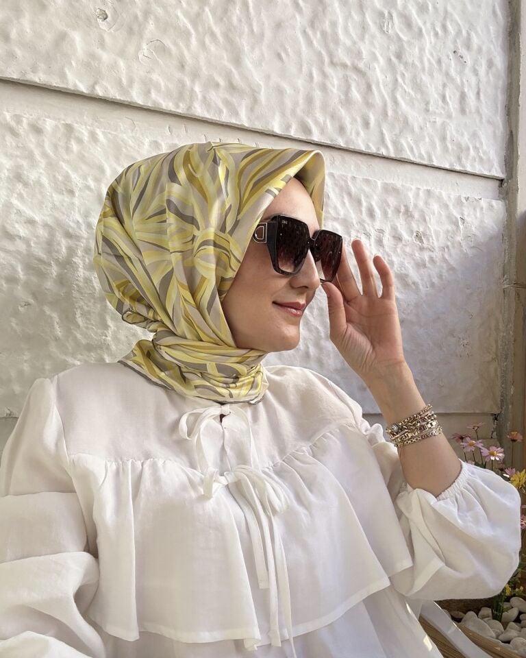 Silk Home İpek Eşarp - Sarı