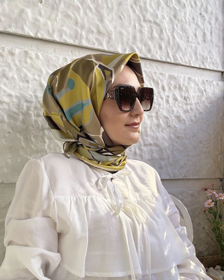 Silk Home İpek Eşarp - Yeşil