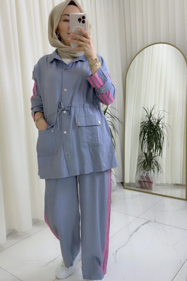 Spor Takım - Pembe / Gri