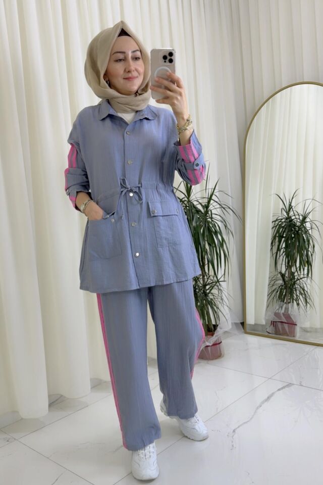 Spor Takım - Pembe / Gri