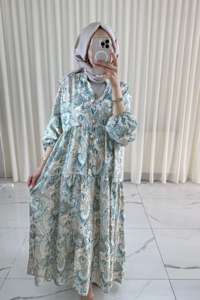 Sarmaşık Desenli Elbise