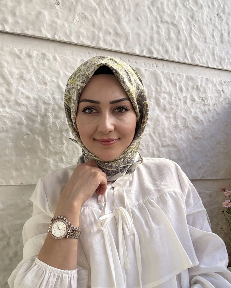 Silk Home İpek Eşarp - Sarı/Gri