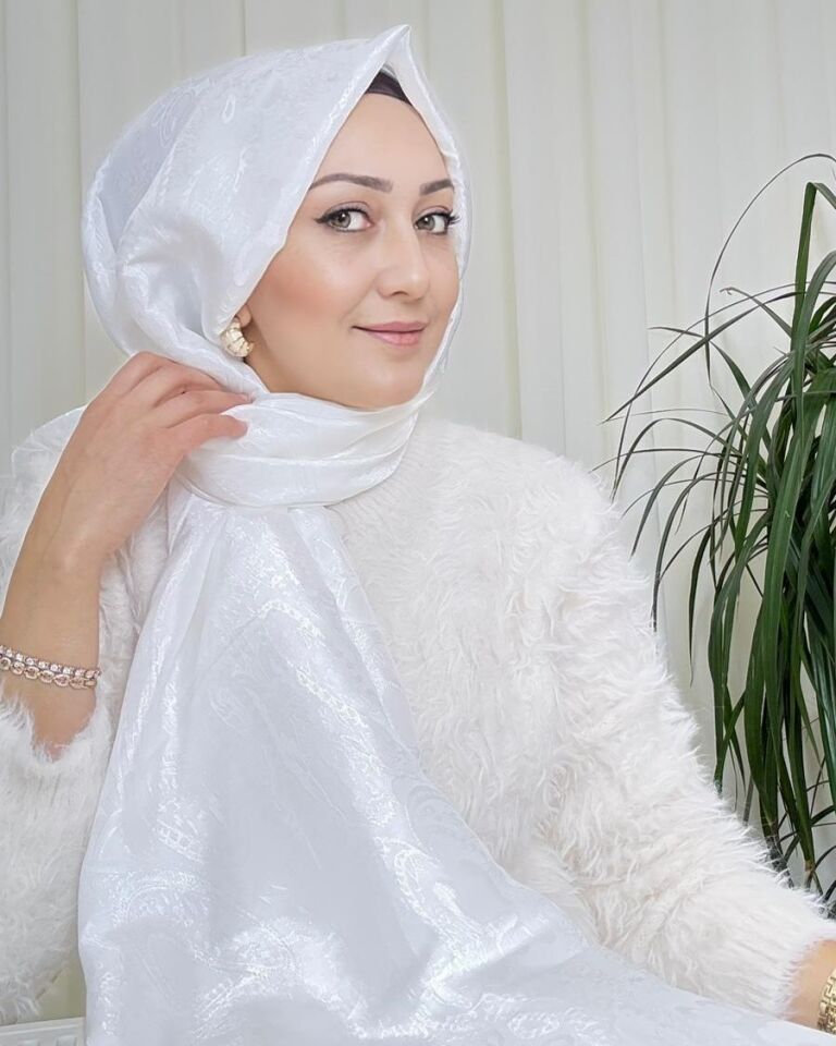 Ottoman Desen Şal - Ekru