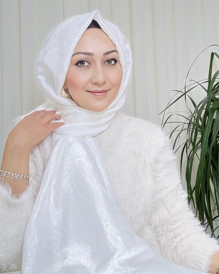 Ottoman Desen Şal - Ekru