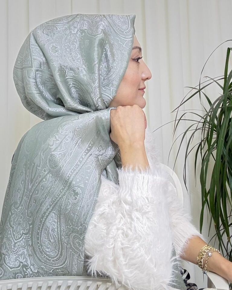 Ottoman Desen Şal - Gri