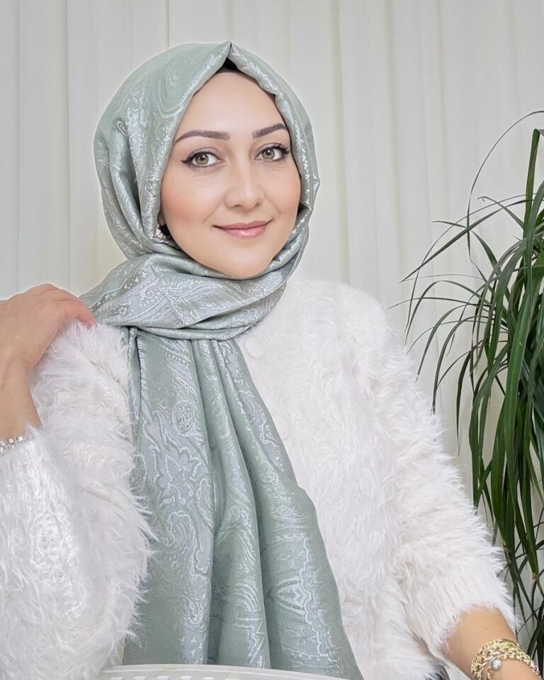 Ottoman Desen Şal - Gri