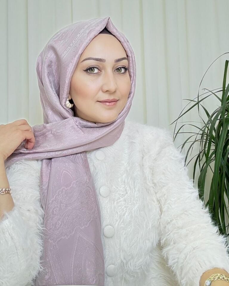 Ottoman Desen Şal - Lila