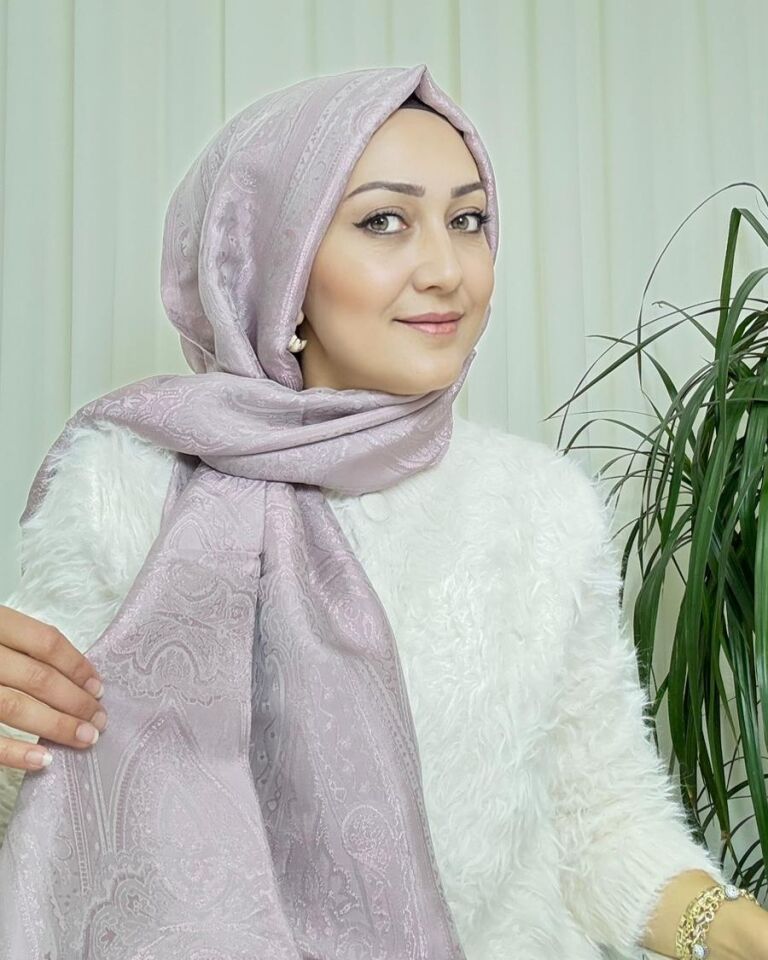 Ottoman Desen Şal - Lila