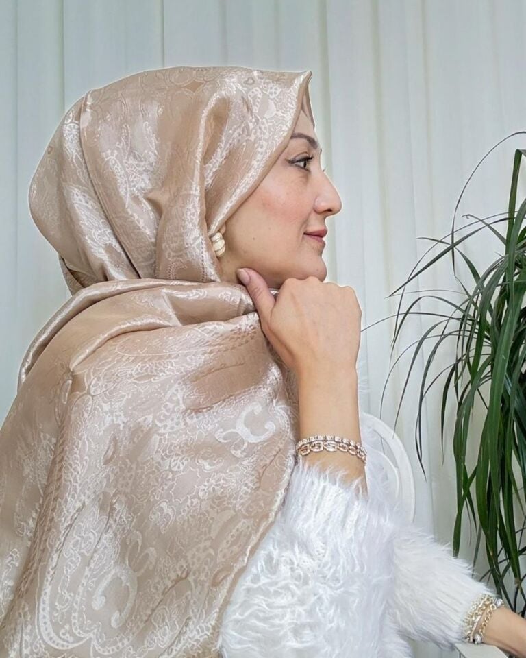 Ottoman Desen Şal - Vizon