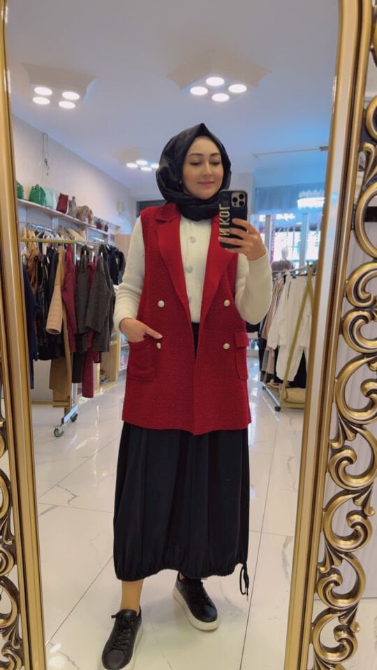 KUZU BUKLET BORDO YELEK