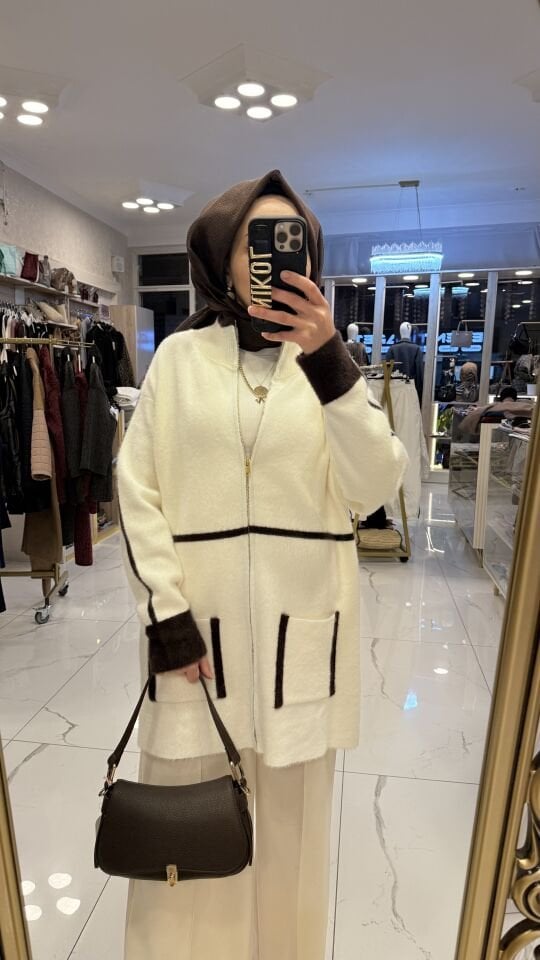 ANGORA EKRU KAHVE HIRKA