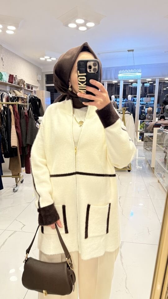 ANGORA EKRU KAHVE HIRKA