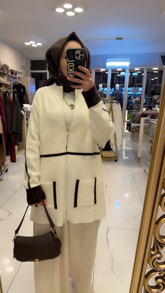 ANGORA EKRU KAHVE HIRKA